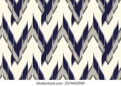Seamless pattern, geometric shapes, ethnic handmade patterns, tribal ikat, seamless wallpaper in boho colors, natural ikat art background illustration for greeting cards, printing.