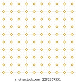 Nahtloses Muster mit geometrischen Formen goldener Farbe - Vektorgrafik