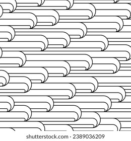 Patrón de formas geométricas sin foco. Plantilla de fondo lineal para fondos de escritorio, cubiertas, pancartas, salvapantallas y diseño creativo