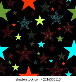 Seamless pattern with geometric shapes on a white and black background.  Design elements for greeting cards,scrapbooking,print,gift wrap, manufacturing,cloth,textile,fabric and decor.