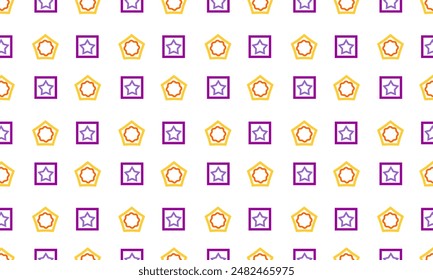 Seamless pattern with geometric shapes on white background. Design cover, fabric, linen, background, website. Vector illustration 