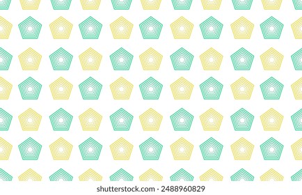 Seamless pattern with geometric shapes on white background. For cover design, fabric, packaging. Vector design 