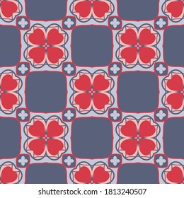 Patrón sin brillo con formas geométricas. El adorno. Los diseños abstractos de textura pueden utilizarse para fondos, motivos, textiles, tapicería, tejidos, envoltura de regalo, plantillas. Vector.	

