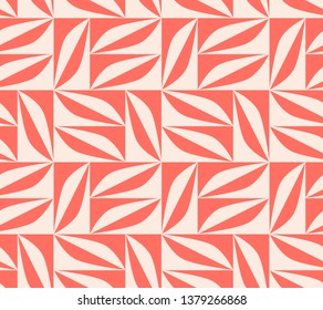 seamless pattern with geometric shapes in retro scandinavian style