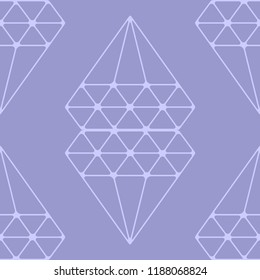 Seamless pattern of geometric shapes. Sacred geometry abstract symbols. Alchemy elements. Philosophy, religion motifs. Decorative background. Vector illustration.