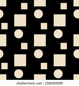 Seamless pattern with geometric shapes. Simple minimalist graphic design.