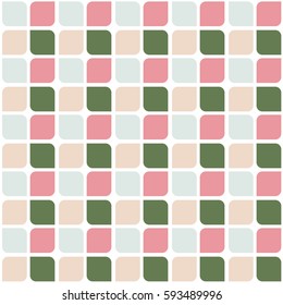 Seamless pattern of geometric shapes. Squares, rhombuses. Geometric background.