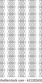 Seamless pattern with geometric shapes and symbols.  Vector texture or background pattern.