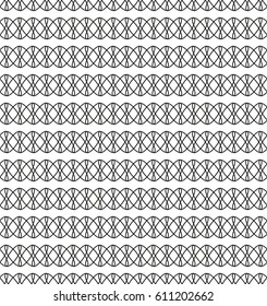 Seamless pattern with geometric shapes and symbols.  Vector texture or background pattern. 