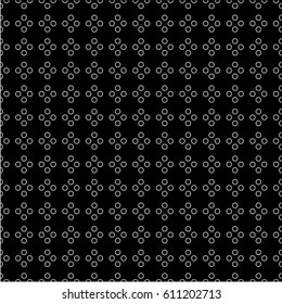 Seamless pattern with geometric shapes and symbols.  Vector texture or background pattern.