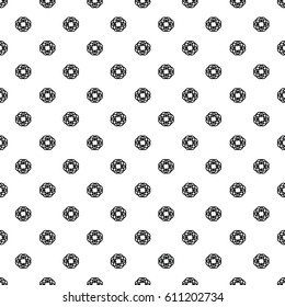 Seamless pattern with geometric shapes and symbols.  Vector texture or background pattern.