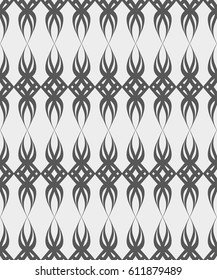 Seamless pattern with geometric shapes and symbols.  Vector texture or background pattern.