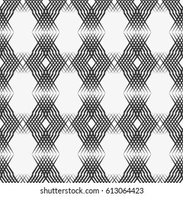 Seamless pattern with geometric shapes and symbols. Vector texture or background pattern.