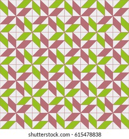 Seamless pattern with geometric shapes and symbols. Vector texture or background pattern.