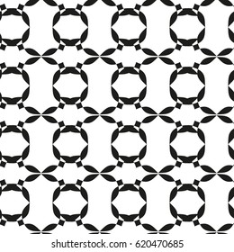 Seamless pattern with geometric shapes and symbols. Vector texture or background pattern.