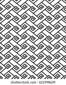Seamless pattern with geometric shapes and symbols. Vector texture or background pattern.