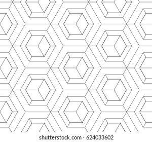Seamless pattern with geometric shapes and symbols. Vector texture or background pattern.