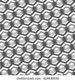 Seamless pattern with geometric shapes and symbols. Vector texture or background pattern.