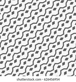  Seamless pattern with geometric shapes and symbols. Vector texture or background pattern.