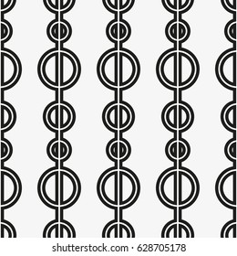 Seamless pattern with geometric shapes and symbols. Vector texture or background pattern.