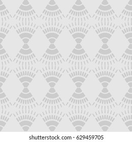  Seamless pattern with geometric shapes and symbols. Vector texture or background.