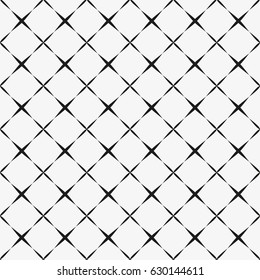 Seamless pattern with geometric shapes and symbols. Vector texture or background pattern.