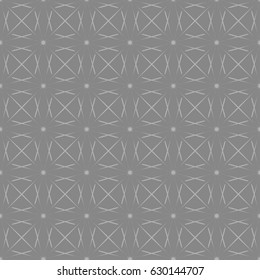 Seamless pattern with geometric shapes and symbols. Vector texture or background pattern.
