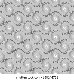 Seamless pattern with geometric shapes and symbols. Vector texture or background pattern.