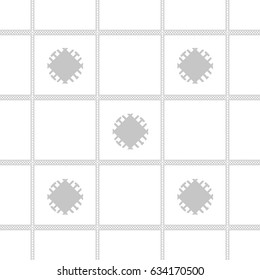 Seamless pattern with geometric shapes and symbols. Vector texture or background pattern.