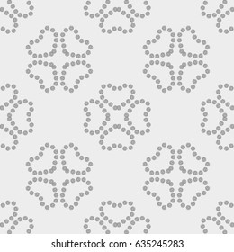Seamless pattern with geometric shapes and symbols. Vector texture or background pattern.