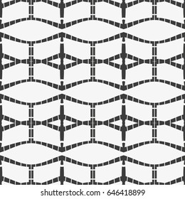 Seamless pattern with geometric shapes and symbols. Vector texture or background pattern.