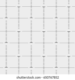 Seamless pattern with geometric shapes and symbols. Vector texture or background pattern. 