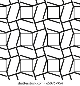 Seamless pattern with geometric shapes and symbols. Vector texture or background pattern.