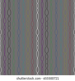 Seamless pattern with geometric shapes and symbols. Vector texture or background pattern.