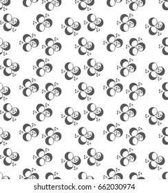 Seamless pattern with geometric shapes and symbols. Vector texture or background pattern.