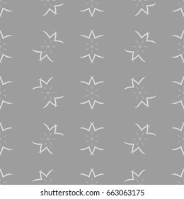 Seamless pattern with geometric shapes and symbols. Vector texture or background pattern.