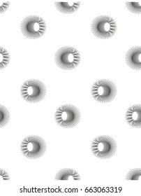 Seamless pattern with geometric shapes and symbols. Vector texture or background pattern.