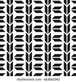 Seamless pattern with geometric shapes and symbols. Vector texture or background pattern.