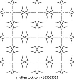 Seamless pattern with geometric shapes and symbols. Vector texture or background pattern.