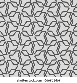 Seamless pattern with geometric shapes and symbols. Vector texture or background pattern.