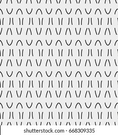 Seamless pattern with geometric shapes and symbols. Vector texture or background pattern.