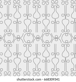 Seamless pattern with geometric shapes and symbols. Vector texture or background pattern.