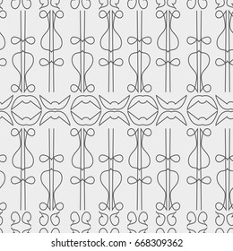 Seamless pattern with geometric shapes and symbols. Vector texture or background pattern.