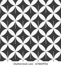 Seamless pattern with geometric shapes and symbols. Vector texture or background pattern. 