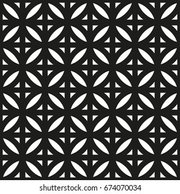 Seamless pattern with geometric shapes and symbols. Vector texture or background pattern. 