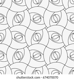Seamless pattern with geometric shapes and symbols. Vector texture or background pattern. 