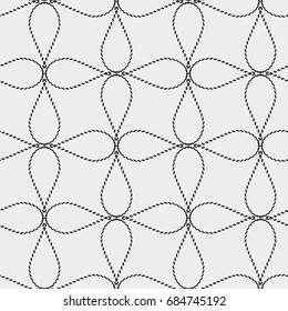 Seamless pattern with geometric shapes and symbols. Vector texture or background pattern.
