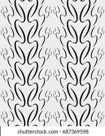 Seamless pattern with geometric shapes and symbols. Vector texture or background pattern.