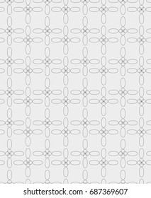 Seamless pattern with geometric shapes and symbols. Vector texture or background pattern.