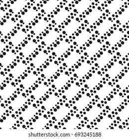 Seamless pattern with geometric shapes and symbols. Vector texture or background pattern.